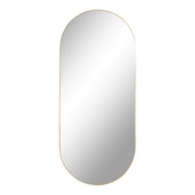 Specchio con Cornice Jersey, Argento, Metallo, 35x80x0,5 cm