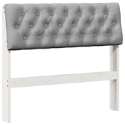 Testiera | Testata imbottita Grigio chiaro 90 cm Pino massello