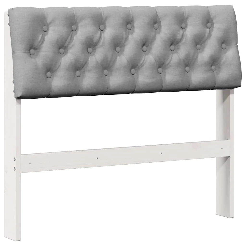 Testiera | Testata imbottita Grigio chiaro 90 cm Pino massello
