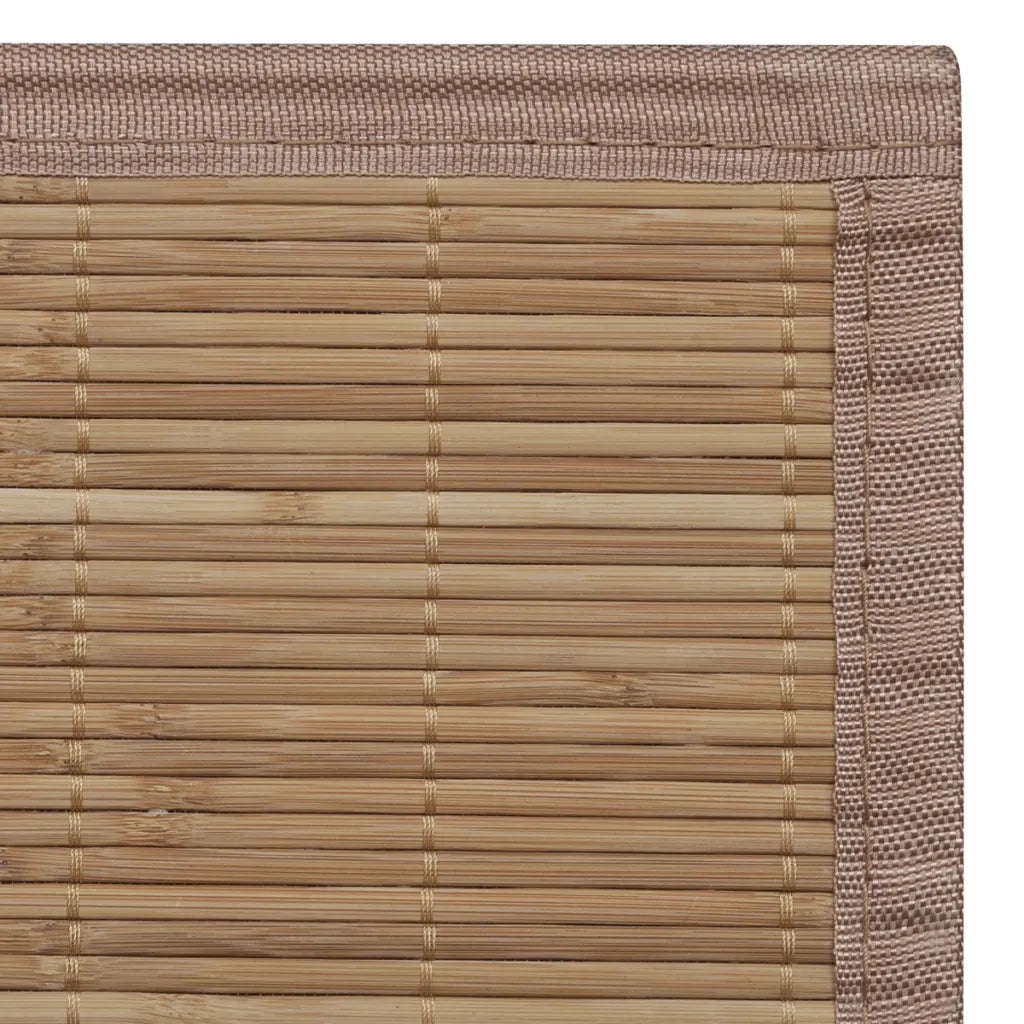 Tappeto del soggiorno | Tappeto Rettangolare in Bamb¨´ Marrone 80 x 200 cm