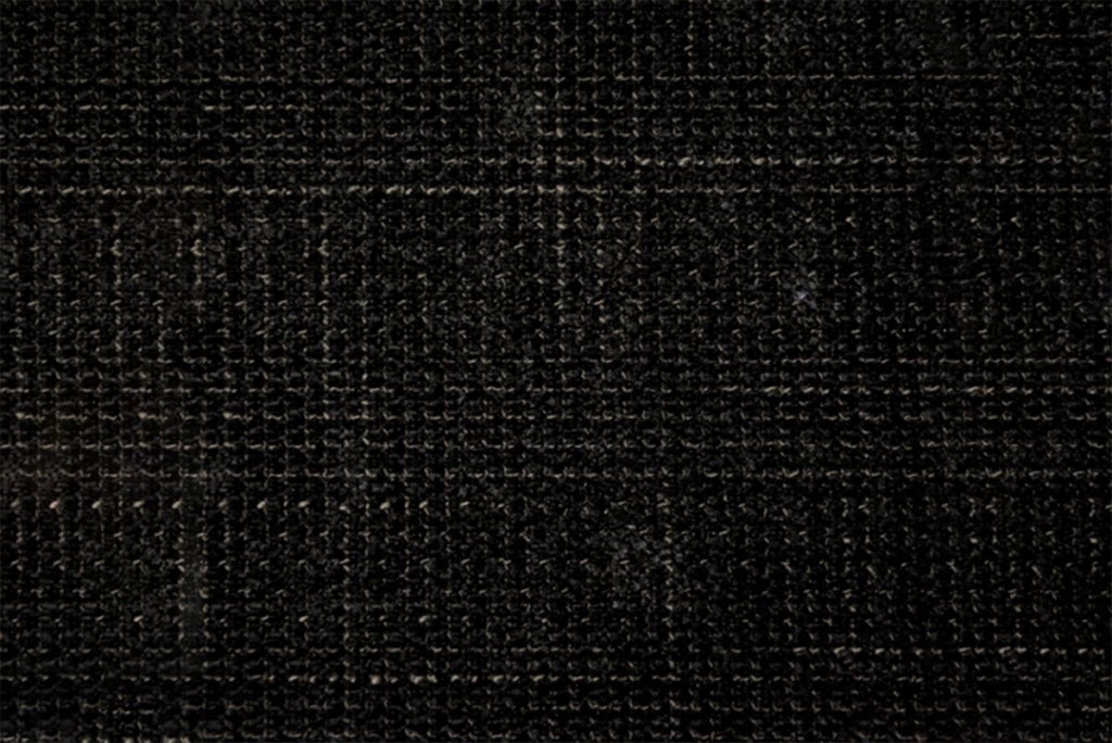 Testiera in tessuto natté nero con linee L90 cm