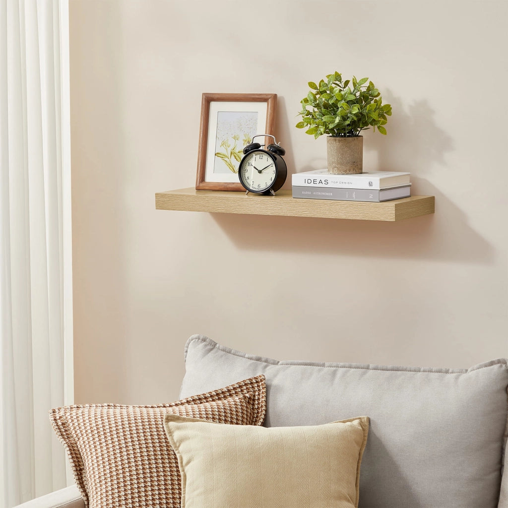 Mensola da parete Valora 60 cm - Design galleggiante in rovere Sonoma