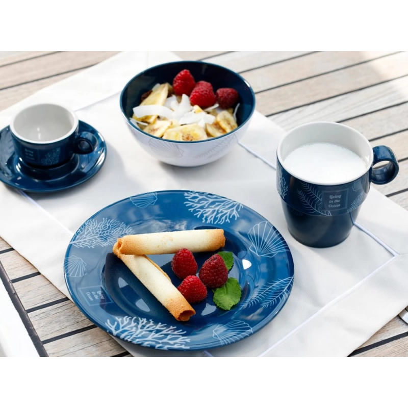 PIATTI DA DESSERT SERIE LIVING - 6p PLATE DESSERT Ø CM 19 - SET 6 PCS