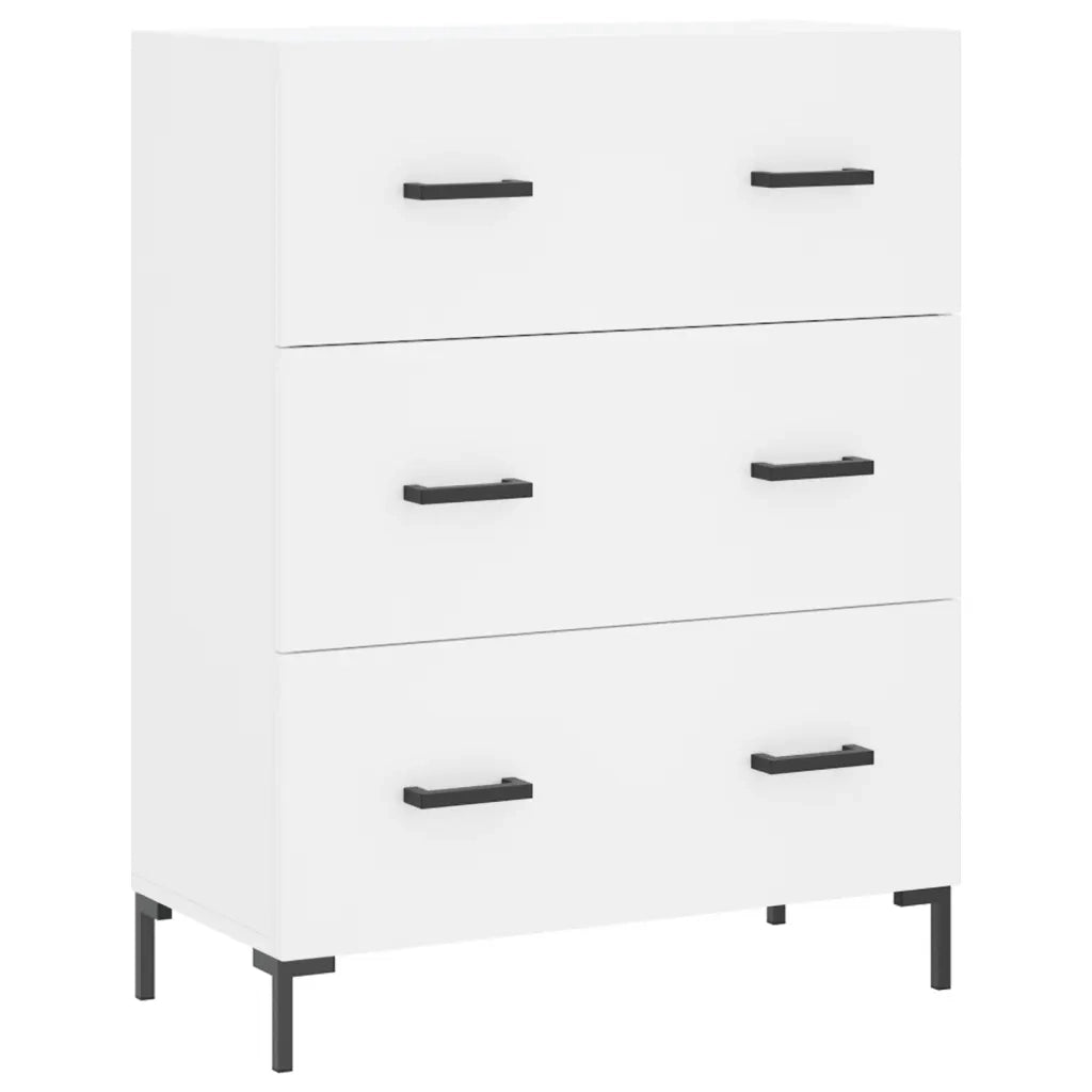 Credenza | Madia | Buffet da pranzo | Armadio da pranzo Bianca 69,5x34x180 cm in Legno Multistrato