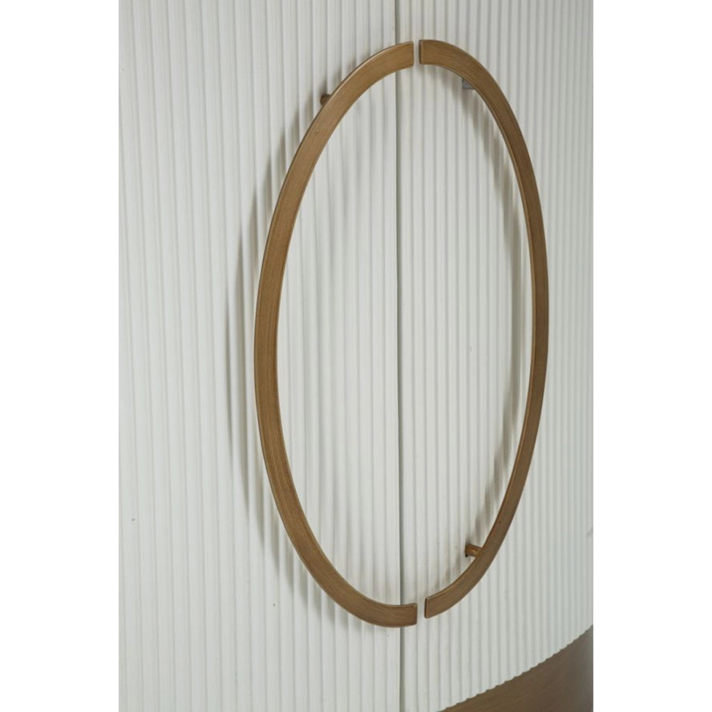 Credenza VKH28, Bianco, MDF, 79x48x67 cm