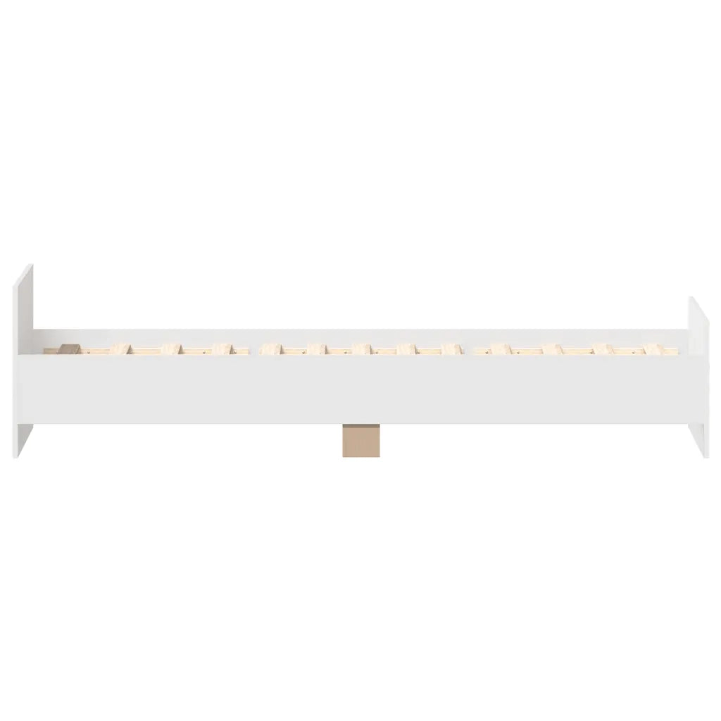 Giroletto-Struttura Letto Bianco 90x200 cm in Legno Multistrato 159557