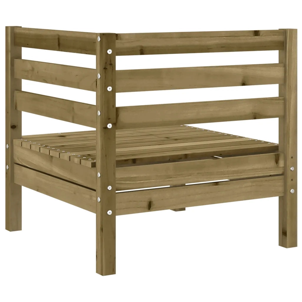 Set Divani da Giardino 8pz con Cuscini Legno Impregnato di Pino