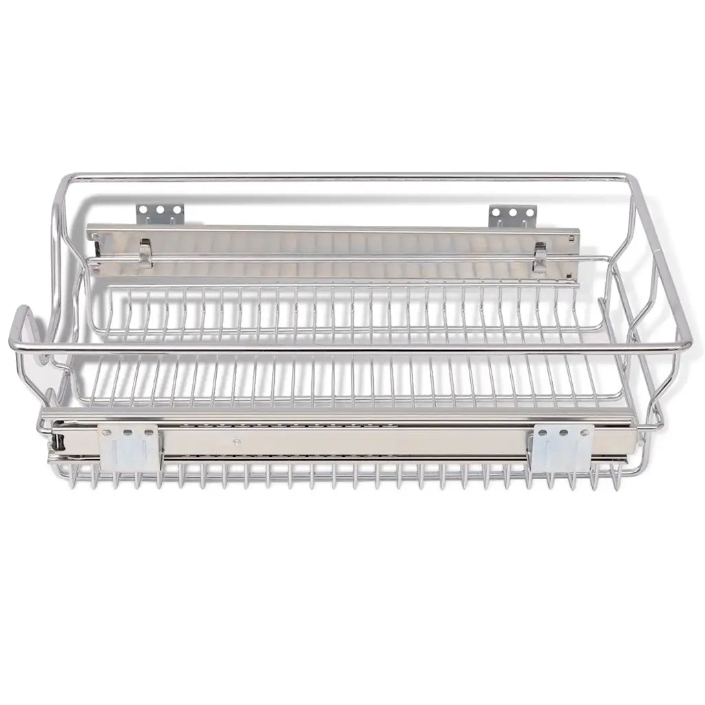Cestelli a Rete Scorrevoli 2 pz Argento 400 mm 50479