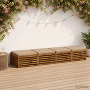 Cuscini per Sedia in 4 Pezzi SOEST 4 pz 100% Poliestere Sabbia 944652