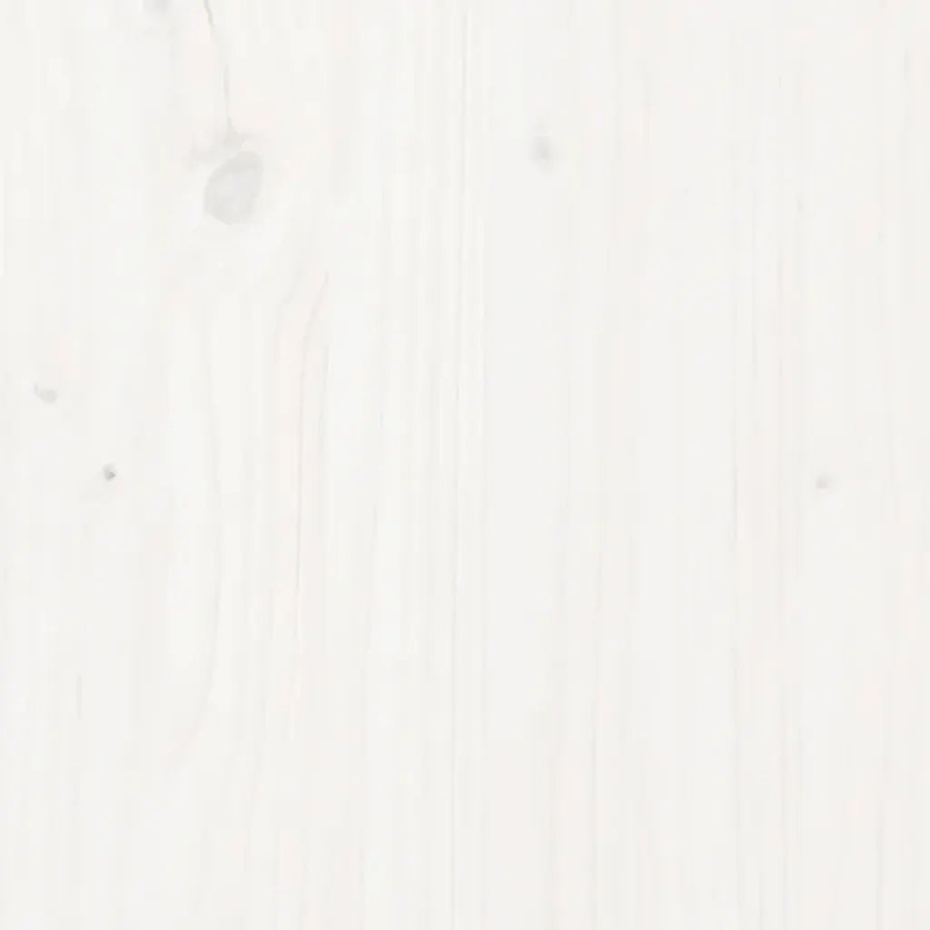 Dormeuse senza Materasso Bianca 90x200 cm Legno Massello Pino 820413