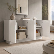 SIDEBOARD 160x38x80 cm Bianco MDF a 4 ante