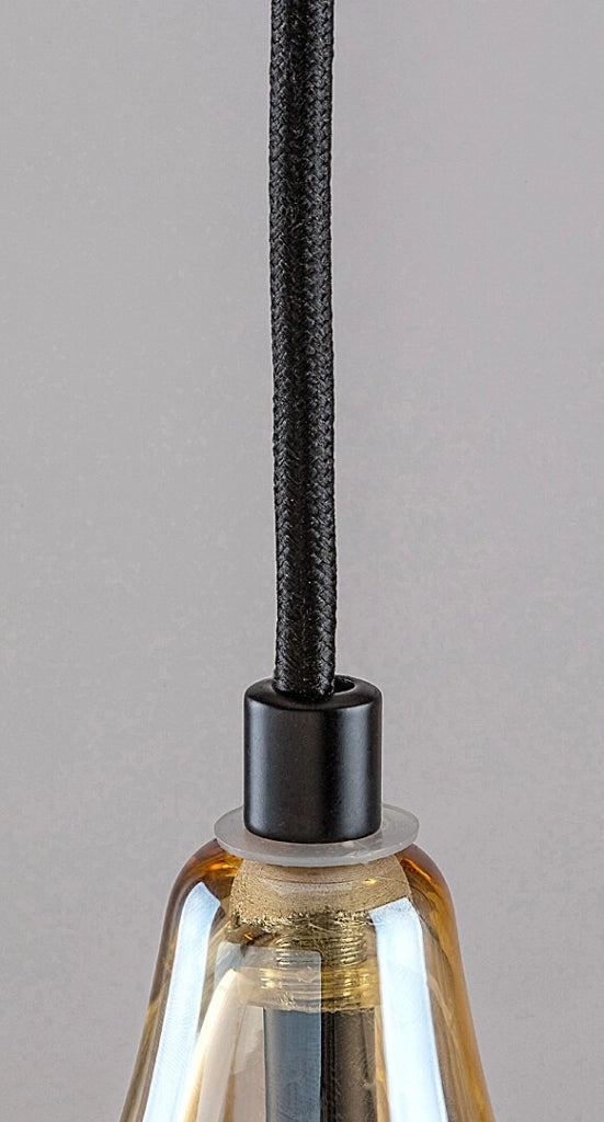 Lampada a sospensione Rabalux Bellini nera Ø14 E27