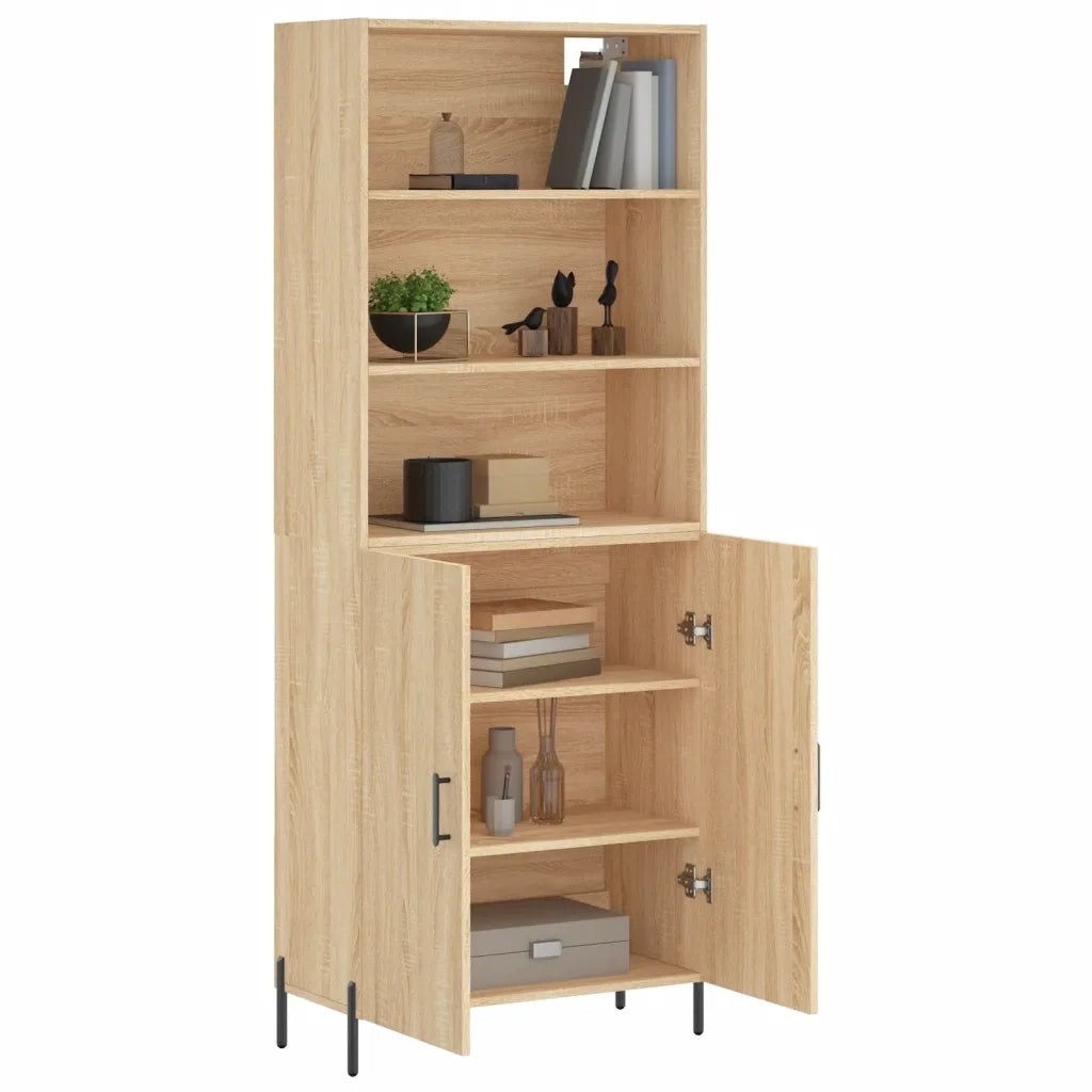 Credenza Rovere Sonoma 69,5x34x180 cm in Legno Multistrato 3189264