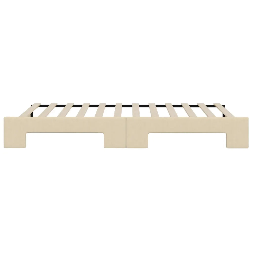 Divano letto | Sof¨¤ letto | Letto singolo Estraibile Crema 80x200 cm Tessuto
