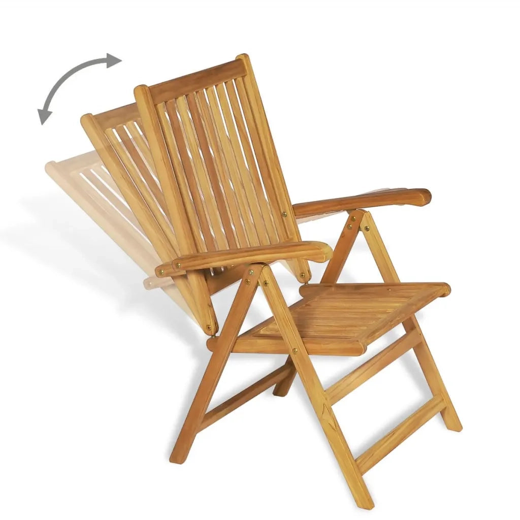 Set da Pranzo da Giardino 9 pz in Legno Massello di Teak 3059566