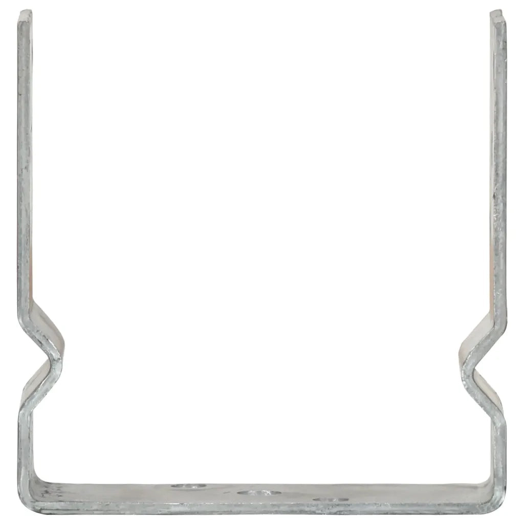 Picchetti per Recinzione 12pz Argento 14x6x15cm Acciaio Zincato 145343