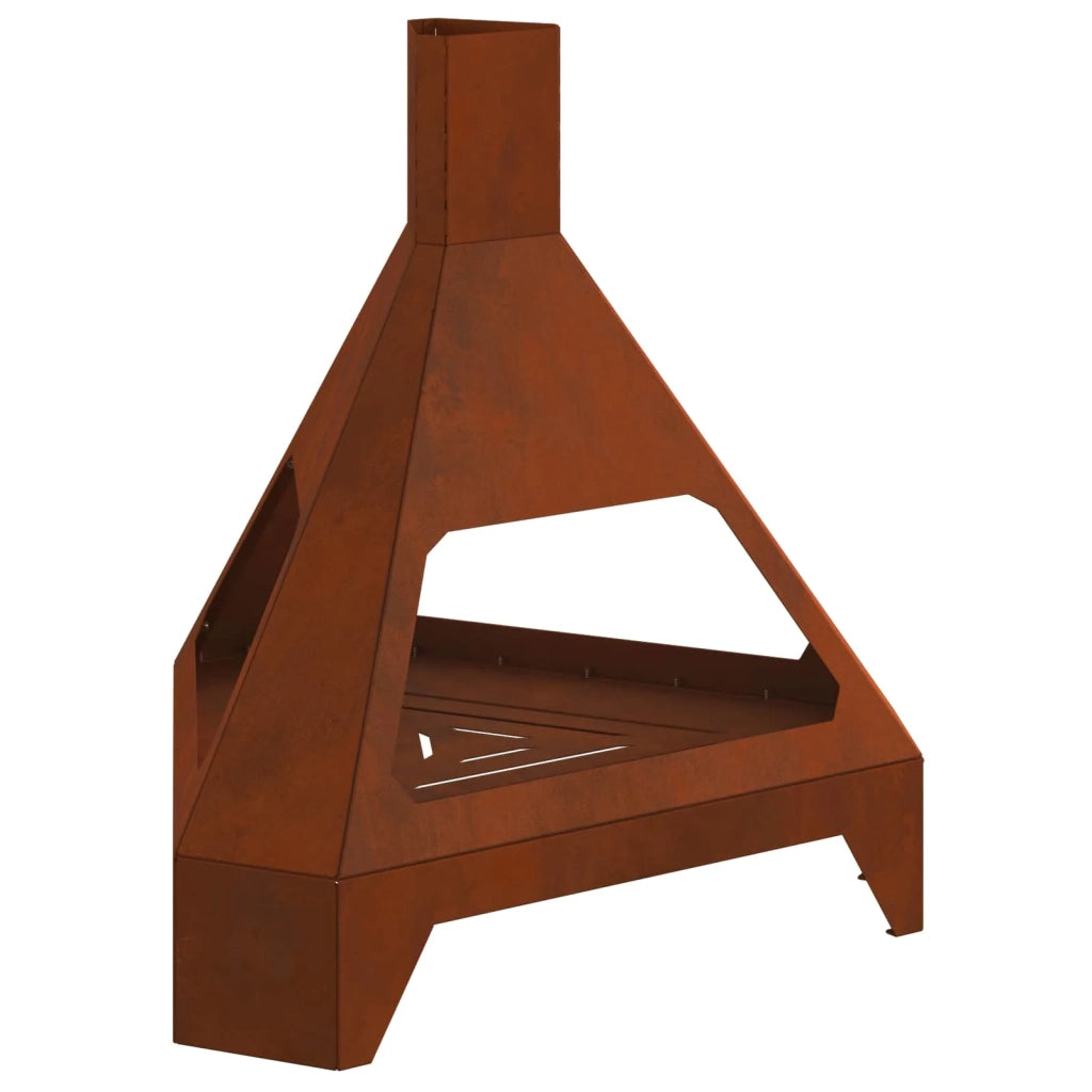 Braciere Ruggine 50 x 43 x 52 cm Acciaio Corten 858951