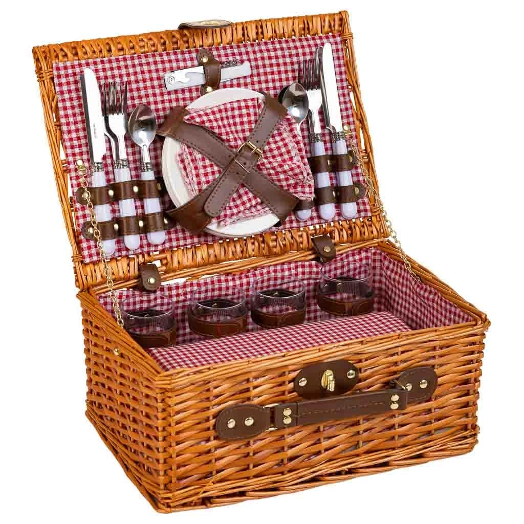 Cestino pic-nic marrone 40x28x20h