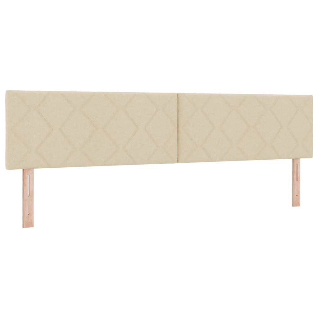 Letto con Box Spring, Materasso e LED Crema 200 x 200 cm 3452034
