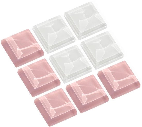 Giocodischi magnetici Burro, Formaggio e Uova • Magnetici decorativi per lavagna bianca • Regalo per collega, genitore, insegnante • 20x20x3mm • Quarzo rosa