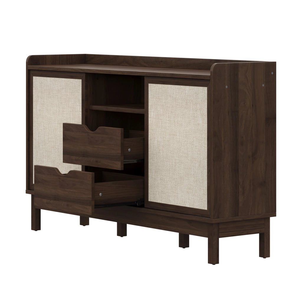Credenza con Ante Scorrevoli e Cassetti ¨C Xylo ¨C Legno, Multiuso, Soggiorno