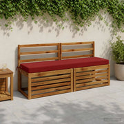 Cuscino per panchina SOEST 100% Poliestere Rosso Vino 949948