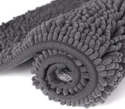 Matrimoniale chenille badmat, 75 x 120 cm, assorbente e con superficie antiscivolo per la camera da bagno, mattonella chenille morbida, mattonella da doccia lavabile per doccia, vasca e decorazione bagno