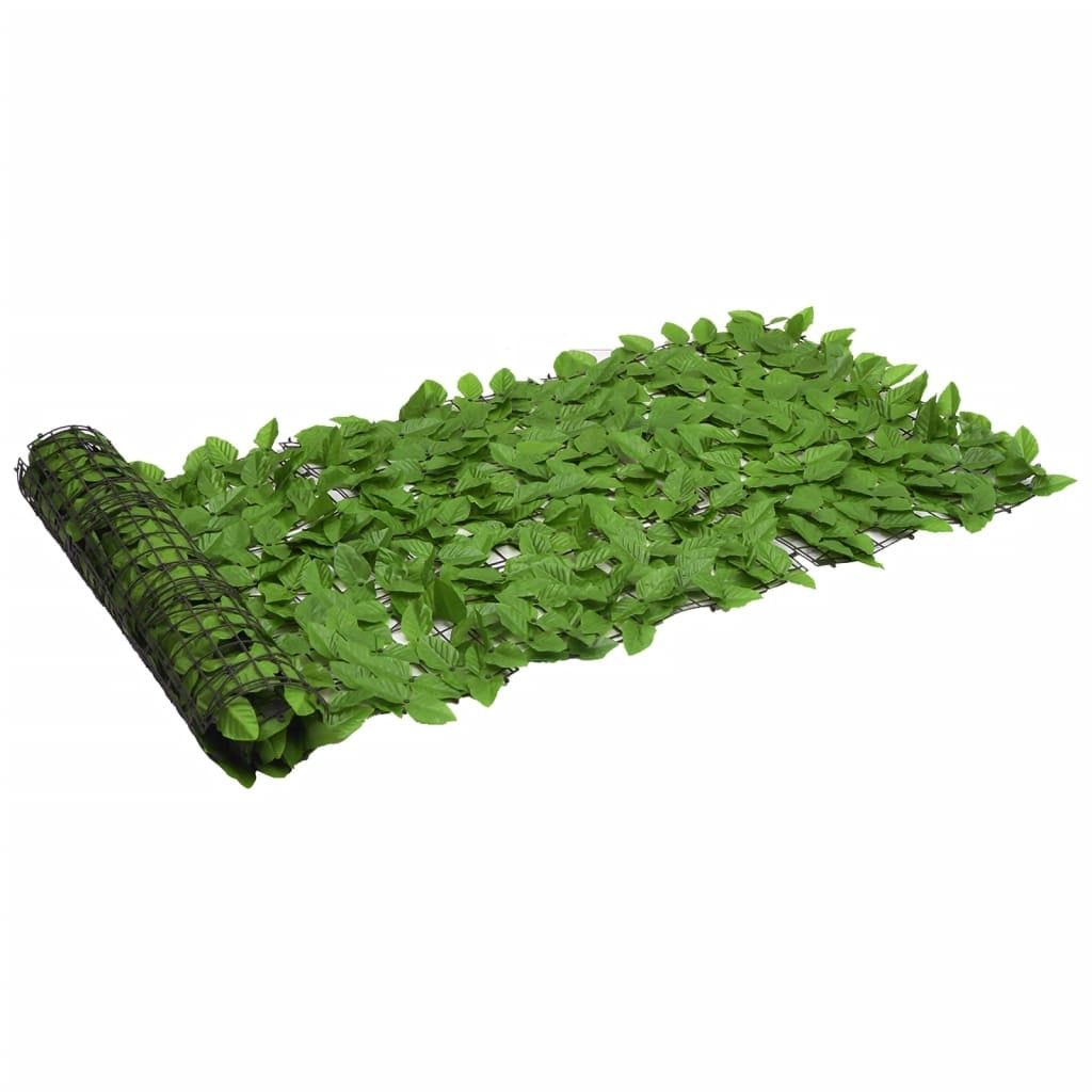 Schermo per balcone schermo per la privacy con foglie 300 x 75 cm verde 02_0009996