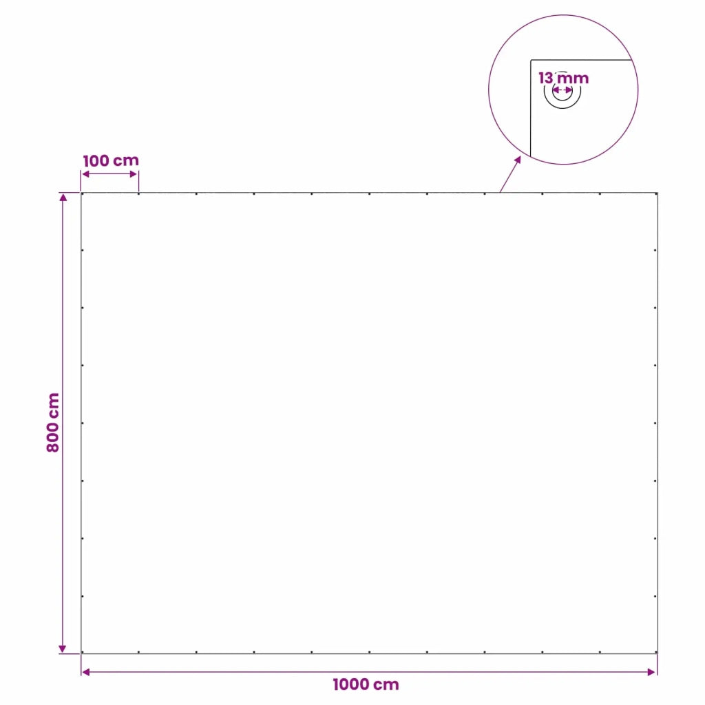 Telo con Occhielli Blu 8 x 10 m 180 gsm PE 42039509