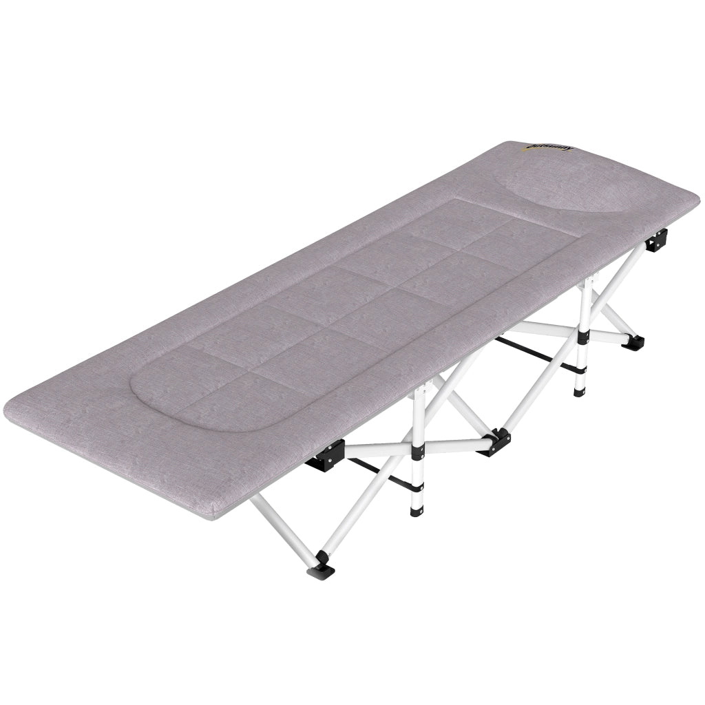 Letto da campeggio pieghevole con materasso ¨C Xylo ¨C Grigio 185x65x37 cm con sacca