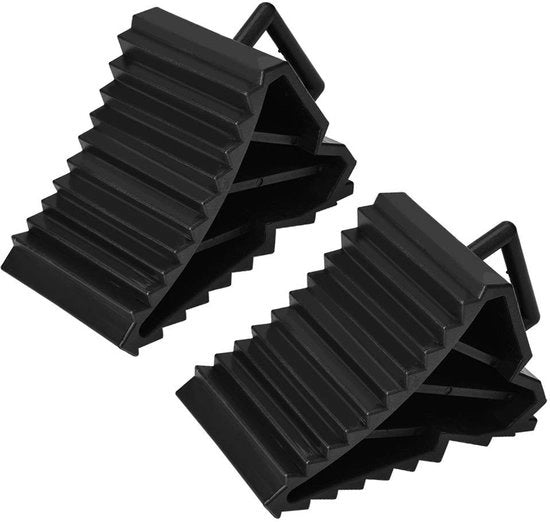 Sostegno per gomme di alta qualità - Blocco antiscivolo - Blocco di allineamento del ruotino - Adatto per rimorchi auto - Spaziale - Dimensioni 15,5 x 9 x 9,8 cm - Blocchi di ruotino