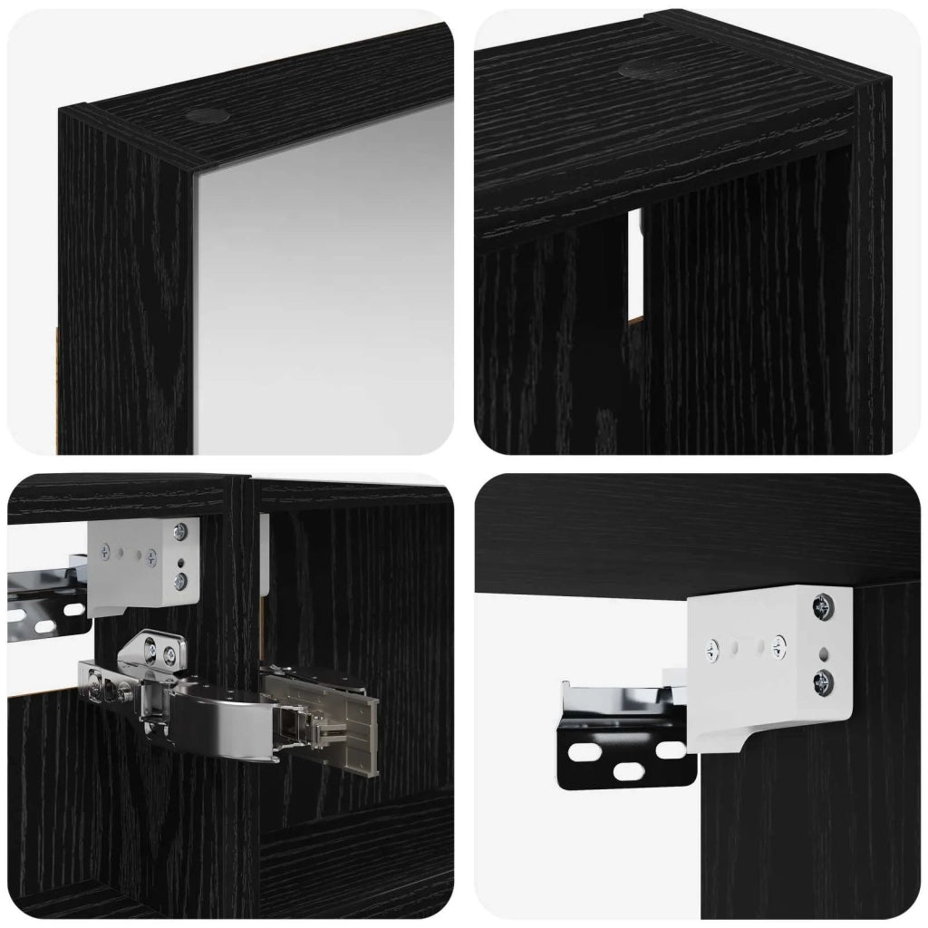 Set di Armadi da Bagno con porta 3 pcs 100 x 10,5 x 60,5 cm 3403697