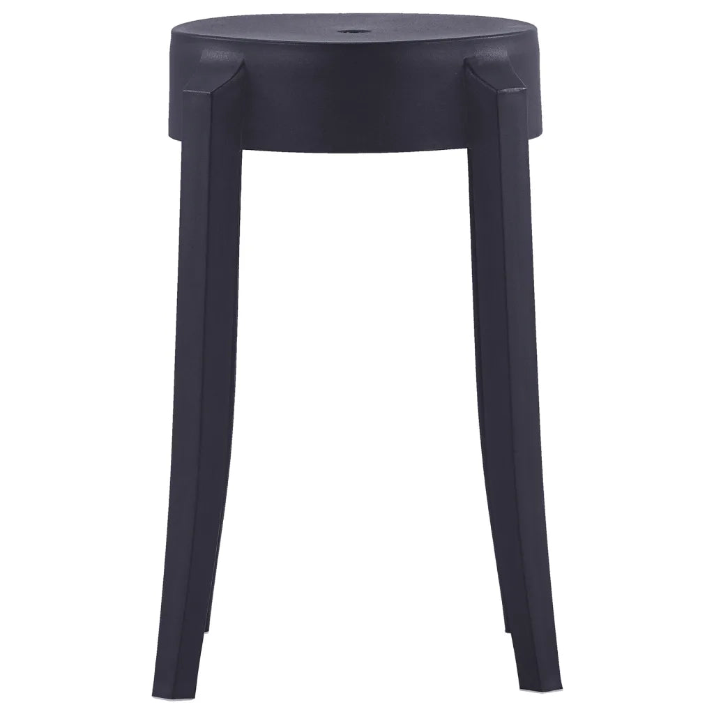 Sgabelli Impilabili 4 pz Neri in Plastica 247278