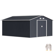 Capanno da Giardino ¨C Zephmum ¨C Grigio Acciaio Zincato 12.4m2