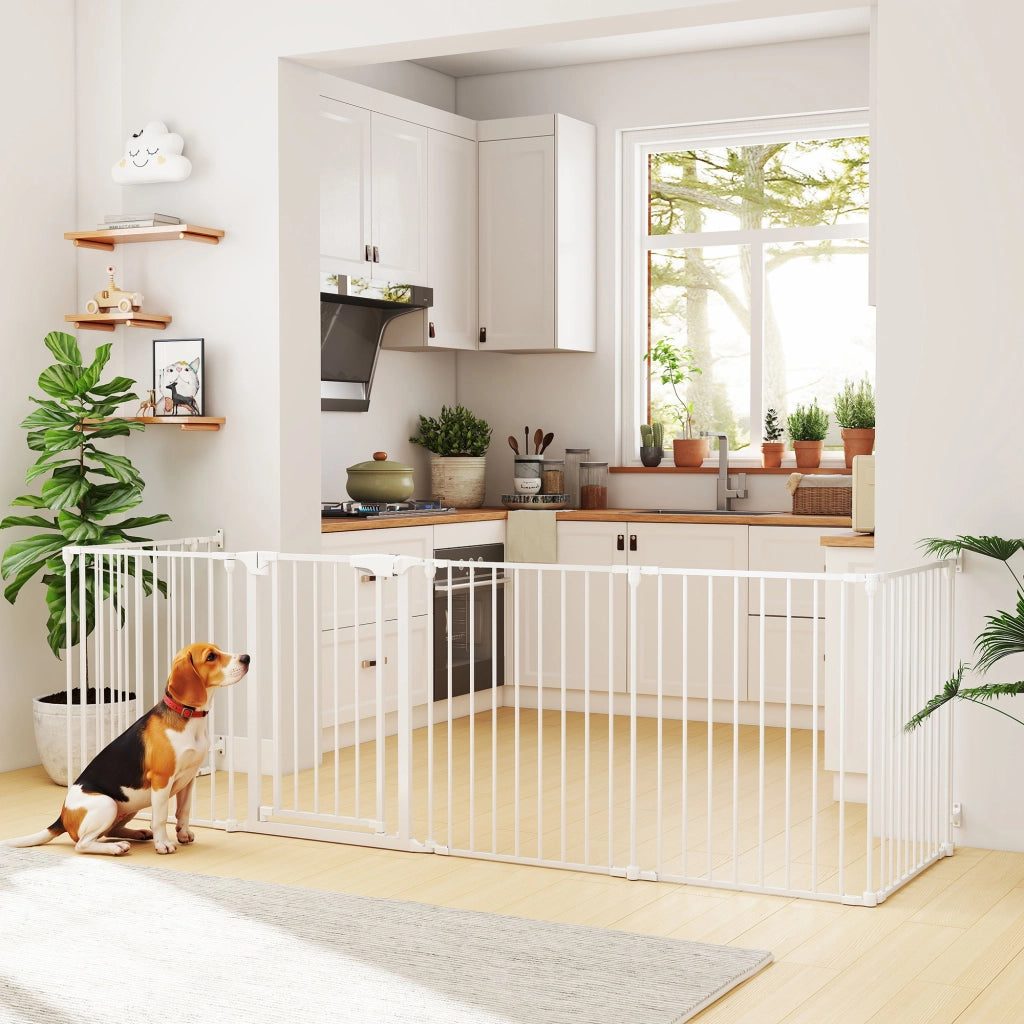 Recinto Sicurezza per Bambini e Cani ¨C Minimal ¨C 6 Pannelli 61x75 cm Bianco