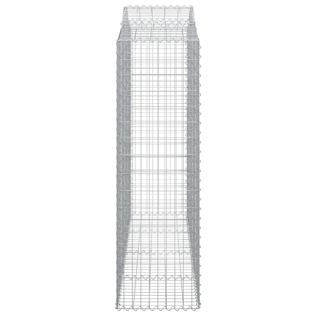 Cesti Gabbioni ad Arco 11 pz 200x50x160/180 cm Ferro Zincato 3145712
