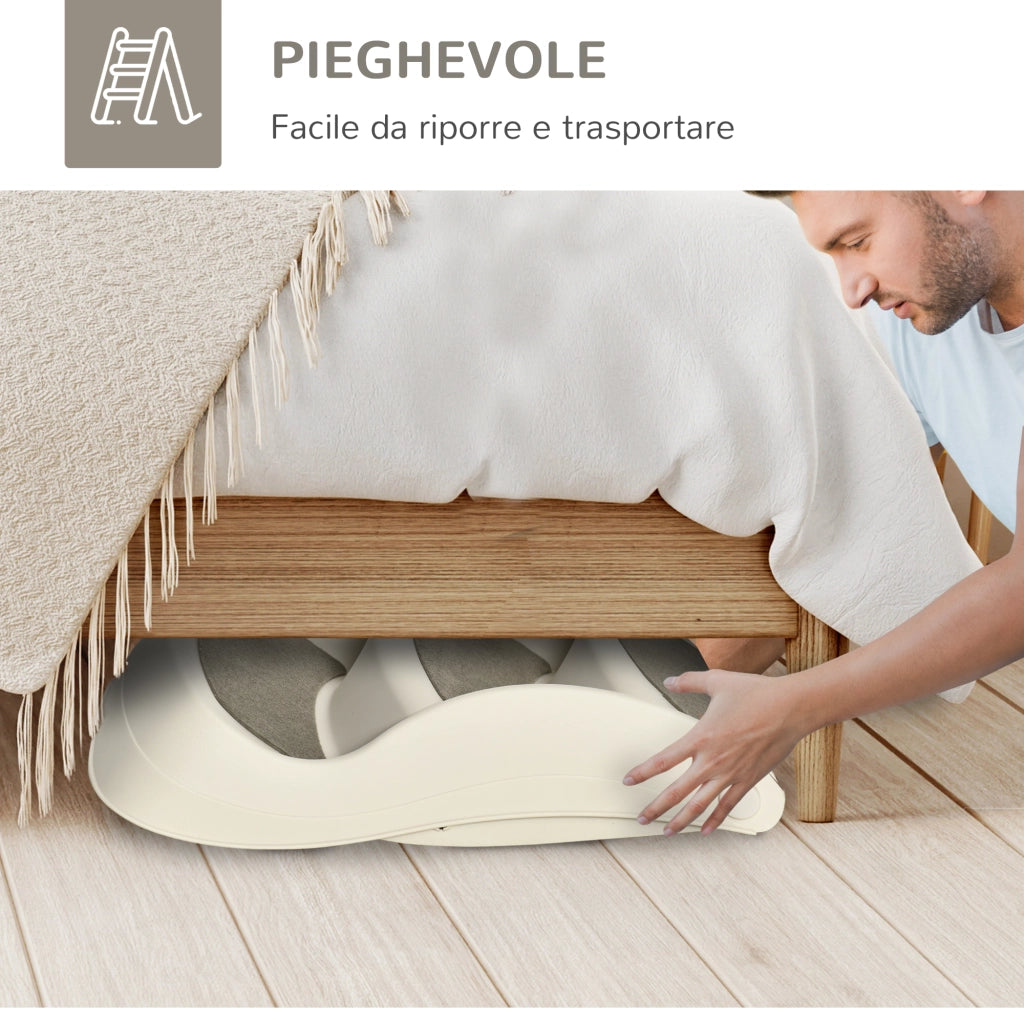 Scaletta per Animali Pieghevole ¨C Xylo ¨C 3 Gradini Antiscivolo PP Beige 49x38x38cm