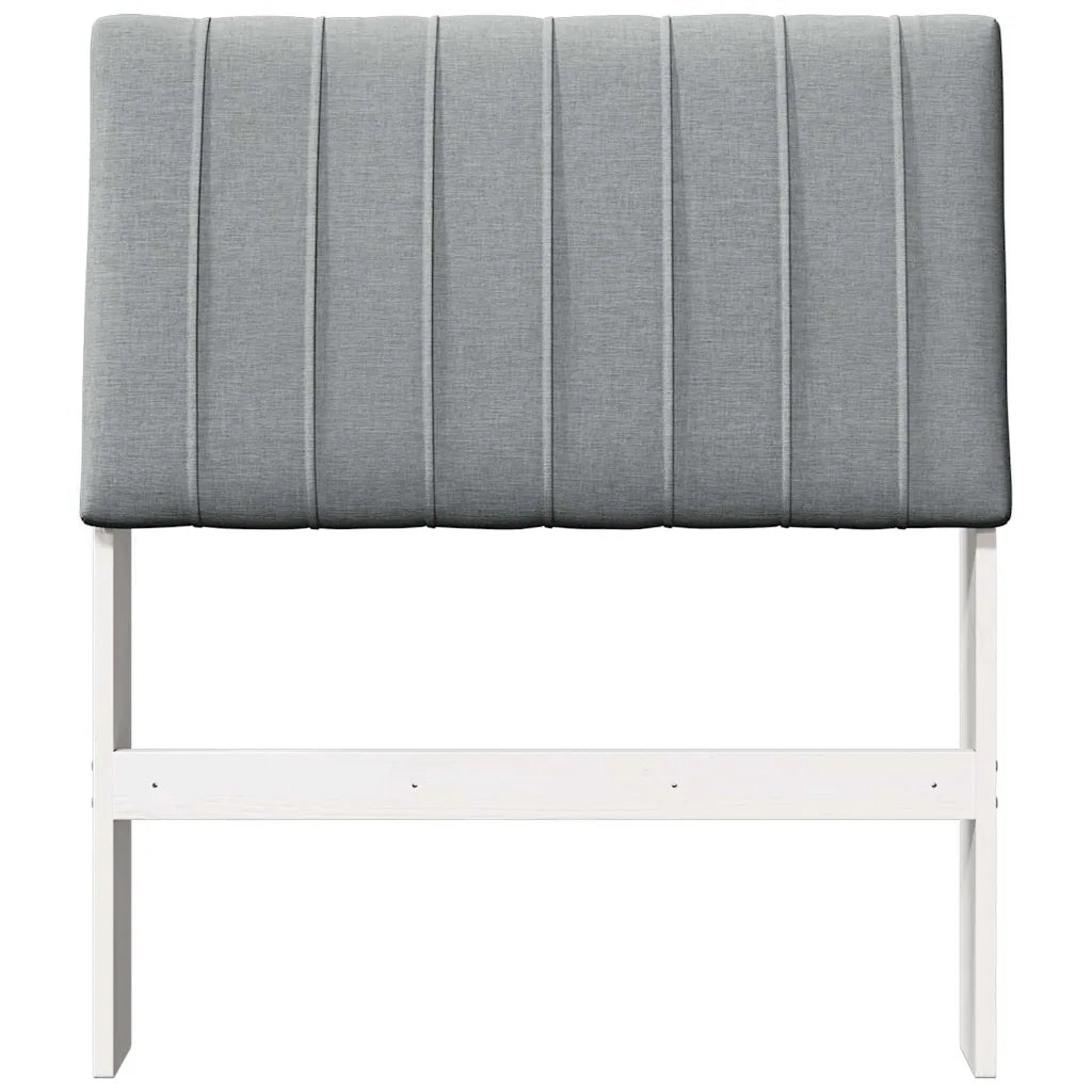 Testiera | Testata imbottita Grigio chiaro 75 cm Pino massello