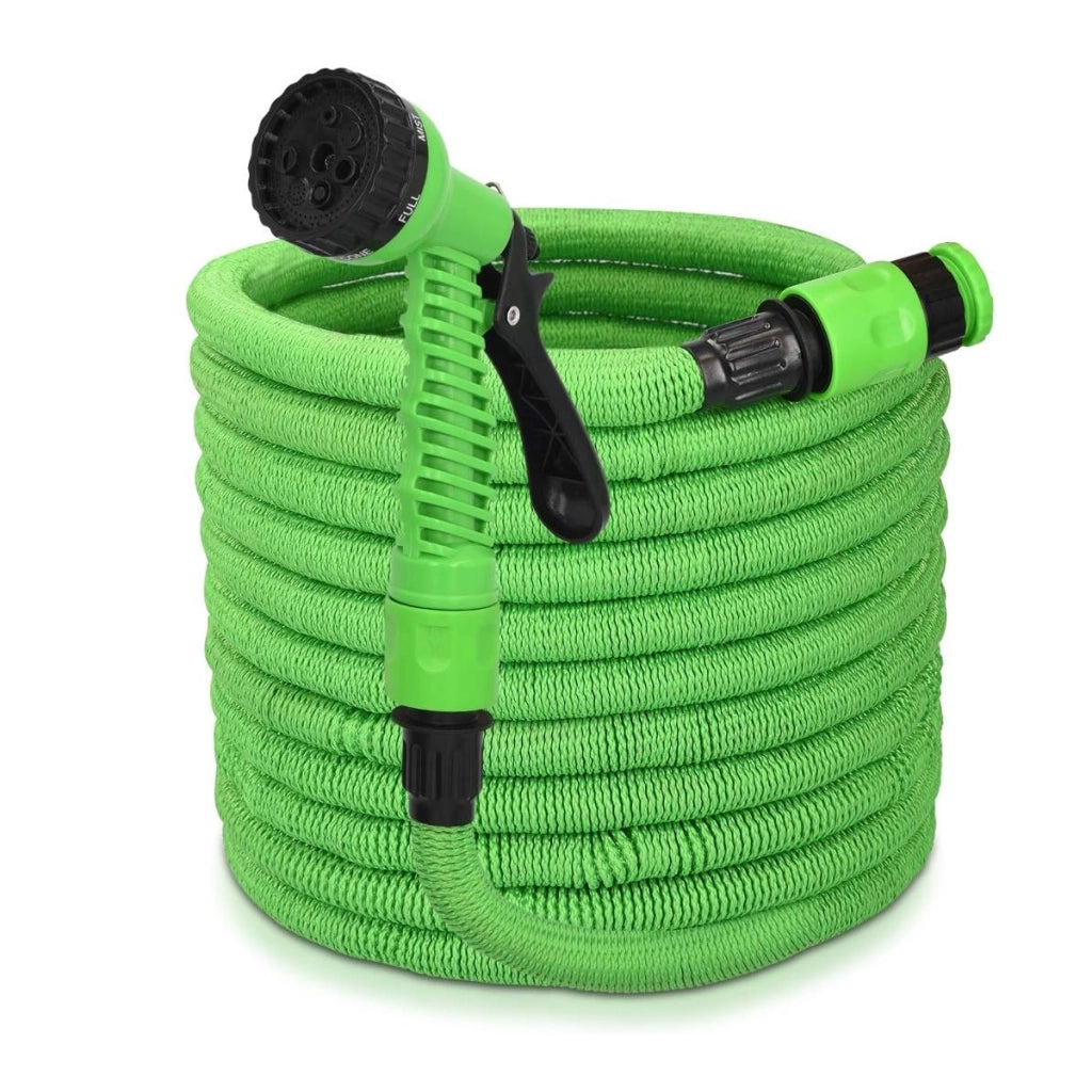Tubo per Acqua estensibile fino a 7 metri da giardino lavare auto con pistola doccia a 7 getti