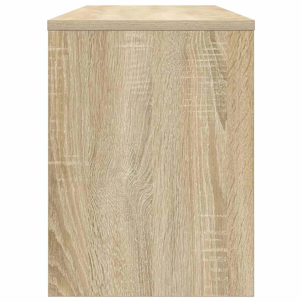 Mobile TV rettangolare moderno con pratici ripiani 100 x 30 x 40 cm in legno di rovere Sonoma 02_0058379