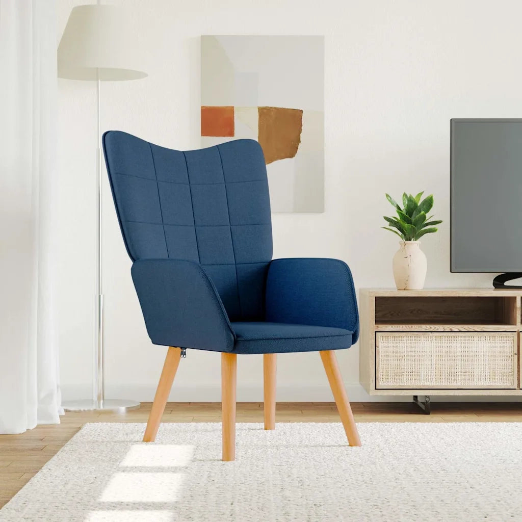 Sedia Relax Blu in Tessuto 327923