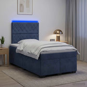 Letto box spring con materasso Grigio Scuro 120 x 190 cm 3455061