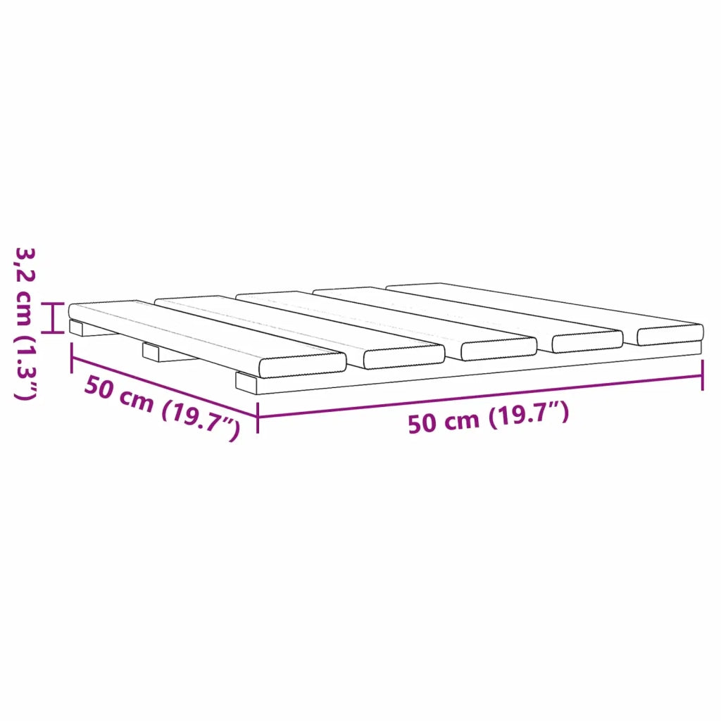 Piastrella per Decking 18 pcs Verde 50 x 50 cm 3444820