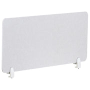 Pannello Divisorio da Scrivania Bianco Sporco in PET con Rivestimento in Tessuto 120 x 50 cm Schermo Acustico per Ufficio e Home Office