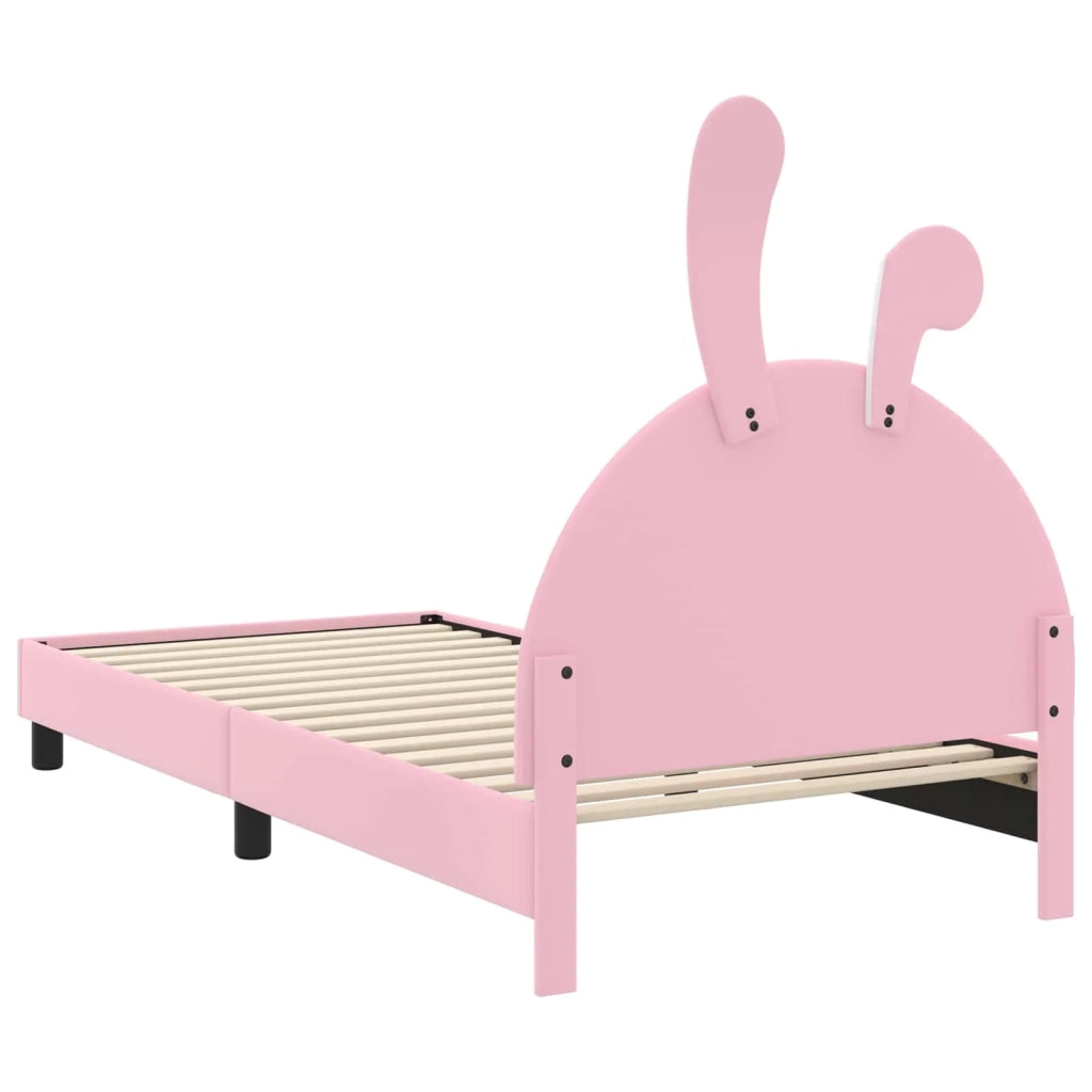 Struttura letto bambini con testata-Giroletto per bambini Rosa 80 x 200 cm PU 848162