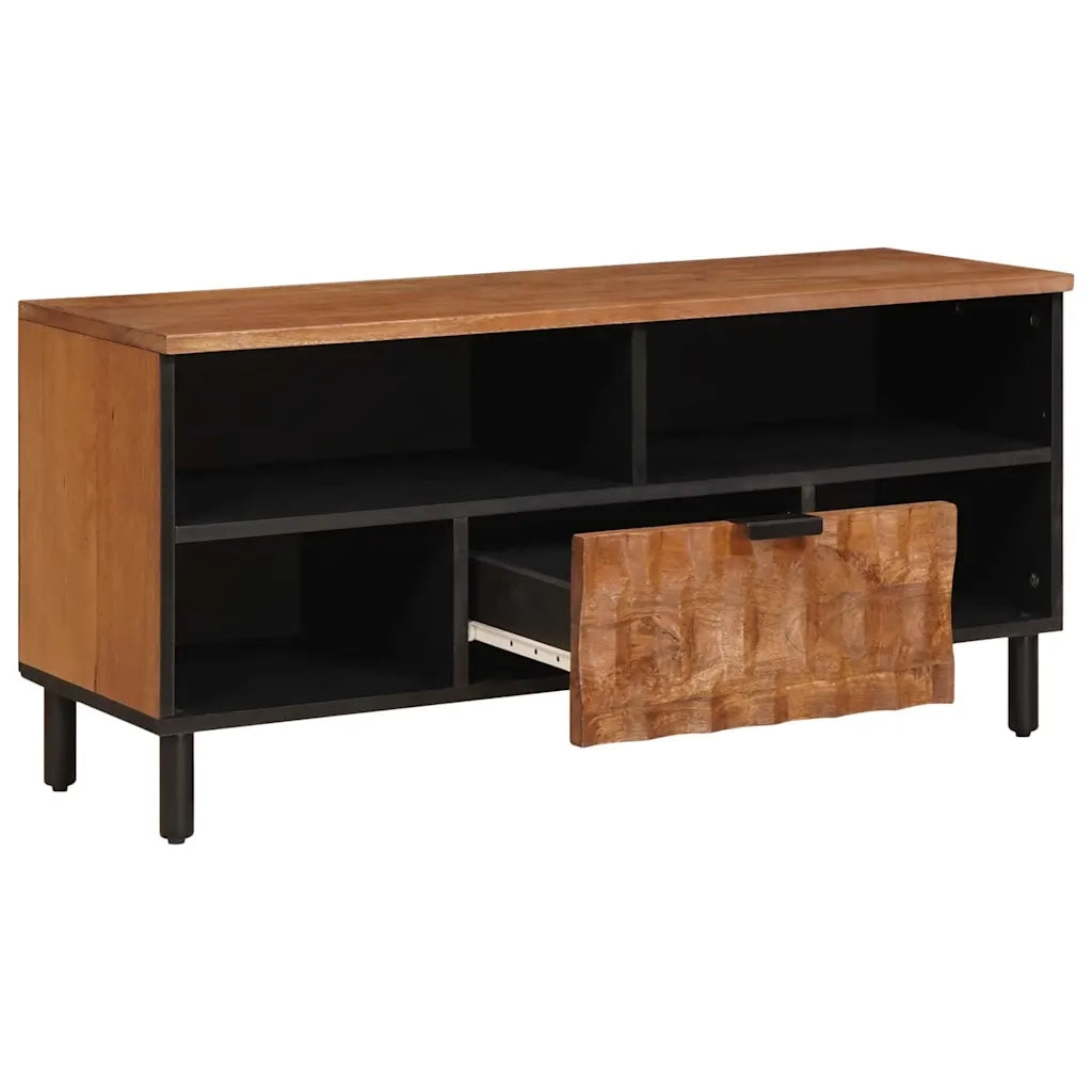 Mobile TV | Armadietto TV | Mobile Porta TV con cassetto Finitura Marrone Acacia 100 x 33 x 46 cm