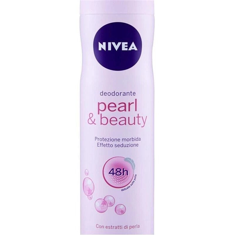 SET 2  NIVEA DEODORANTE SPRAY 150ML PEARL E BEAUTY