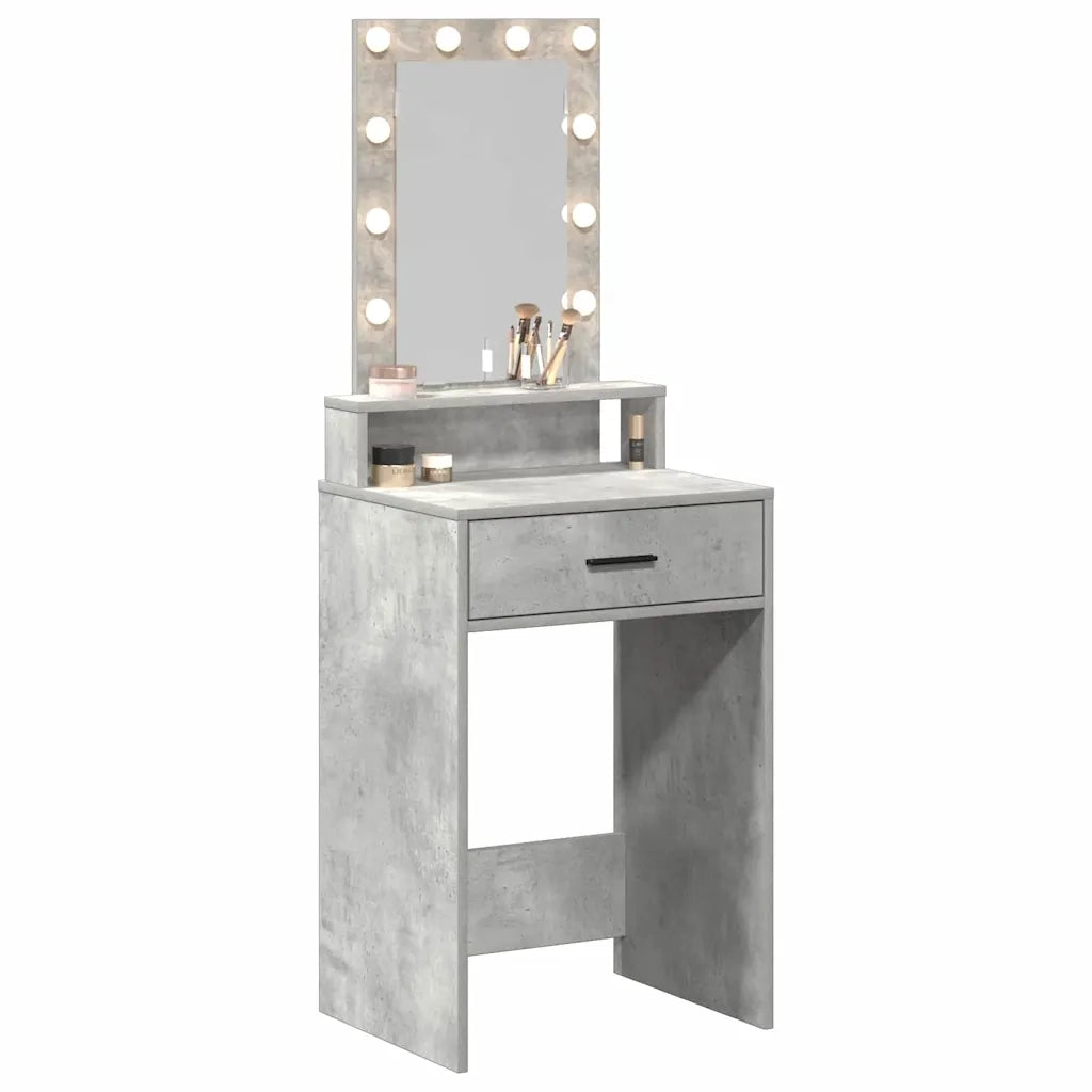Toeletta | Tavolo da Trucco Grigio 50 x 41 x 140 cm Legno multistrato