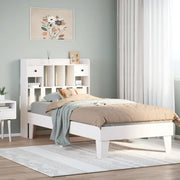 Letto senza Materasso Bianco 90x190 cm in Legno Massello Pino 3308865