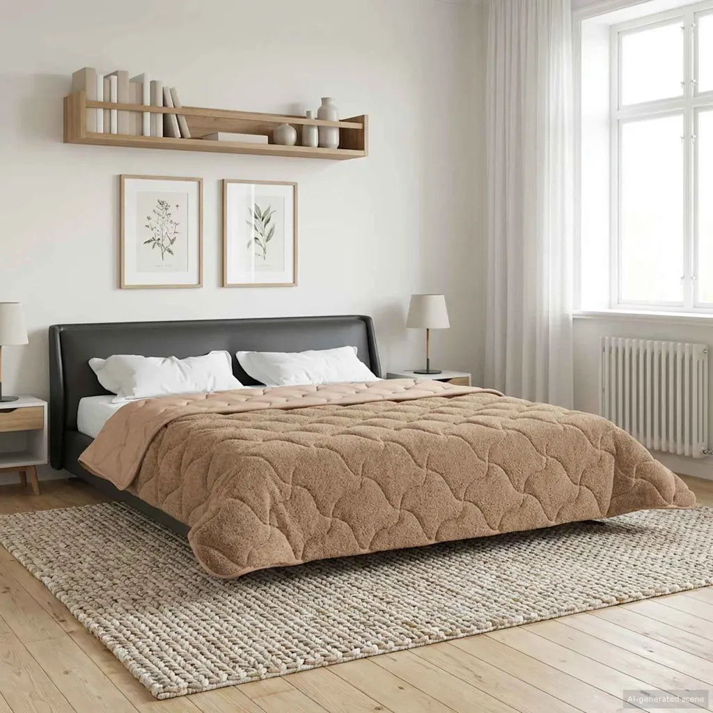Duvet Estivo Talpa 220 x 260 cm Microfibra e Fleece Teddy 42026215